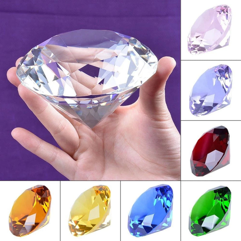 1pc 3/4/5cm Crystal Diamond Glass Diamond Craft Decoration Toy Crystal Ornament Model