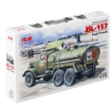 ICM 72561 Plastic model kit car 1:72 Zil-157 Soviet fuel truck plastic kit model Model