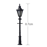 LNH08 5pcs Model Railway O Scale 1:50 Warm White LED Lamps Street Lights Model