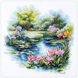 The Water Lily Pond 70-38 Counted Cross-Stitch Kit Model