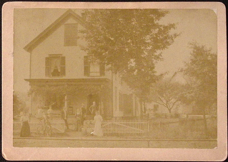 1894 Sainte Rest Cottage Hotel Chester VT Photo on Board 4.25 x 6.25" Model