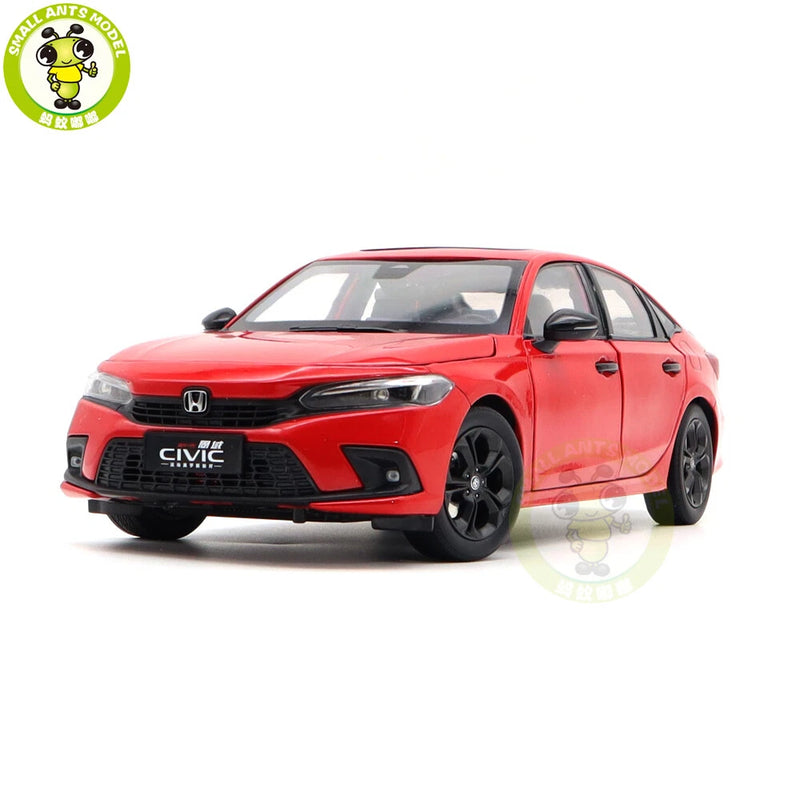 1/18 Honda CIVIC 2022 11th Generation Red Diecast Model Toy Car Friends Gifts Model