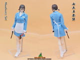 1/6 Scale Female Blue Killer Uniform Set Model For 12" Action Figure Body Model