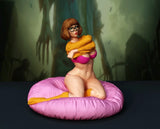 1/24 Scale 75mm Resin Figure Sexy Velma Girl Unpainted Unassembled Model Kit GK Model