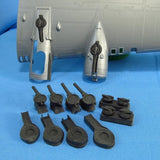 B-17 Turbochargers (Resin, PE) 1:48 (for Revell, Monogram Model Kits Aircraft) Model