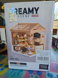 Miniature Dollhouse Kit Baking House Bakery DIY Book Nook New (C) Model