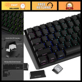 Custom PBT Keycaps Set - 136 Keys, Double Shot Shine Through, OEM Profile, Black Model