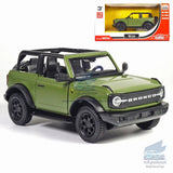 1/36 Ford Bronco Soft Top ORV Model Car Diecast Vehicle Collection Gift Green Model