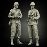 1/35 Resin Figure Model Kit Normandy Infantry 2 Figures Unassembled Unpainted Model