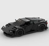 MOC Car Lego Lamborghini Huracan Black Supercar Building Block Model Kit 164 Pcs Model