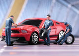 ED 1:64 Painted Figure Model Miniature  Diorama  Car Repair Worker Mechanic Model