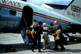 35mm slide - Passengers Boarding BEA Plane, Early 1960s Model