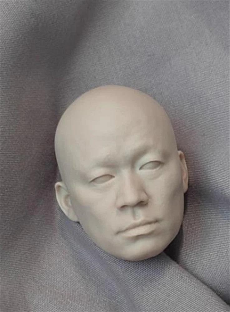 1:6 Wang bao Qiang Unpainted Asia star head Carving for" figure Model toys Model