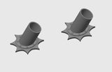 1/24 1/25 Resin Fender Exit Exhaust Pipe Bezels Scale Model Kit Parts Model