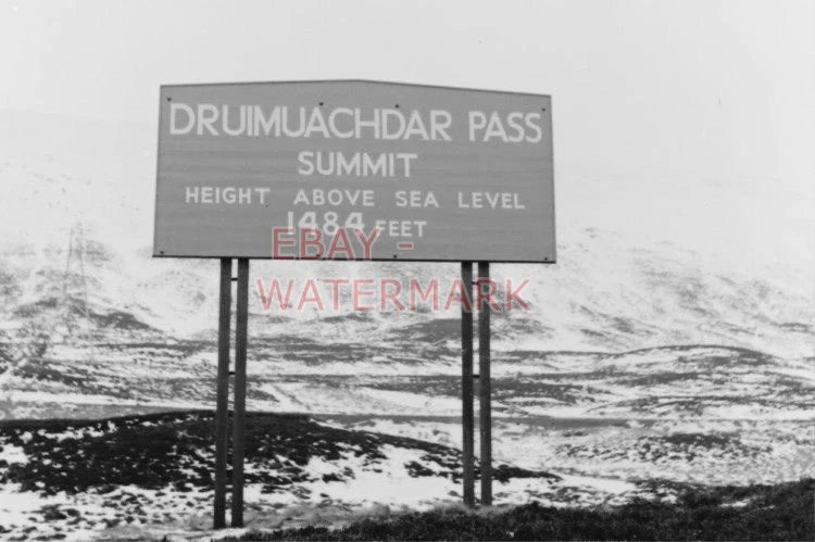 PHOTO  DRUIMUACHDAR PASS SUMMIT BOARD Model