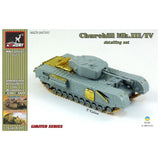 Churchill Mk.III/IV detailing set scale model Armory Models AR pe7244 Scale 1:72 Model