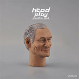 1/6 Hugh Hefner Head Sculpt Carved Model Fit 12in Male TBL PH Action Figure Doll Model
