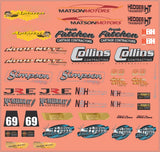 Various Truck Signage Multi-Scale Waterslide Decal Collection Model