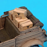 1/35 Scale Diorama Diecast WWII German Military Supply Box  Props Accessories Model