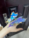 Mechanical Party Studio Blue Flame Butterfly Metal Assemble Model In Stock Model