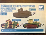 1/72 Renault FT-17 Light Tank 3-1 kit ~ Sphyrna / Flyhawk HTP 2001 Model