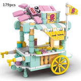 MOC Takoyaki Cart Building Block Model Kit Toy Gift 179 Pcs Model