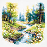 Magic Needle counted cross stitch kit "Sounds of Nature", 26x26cm Model