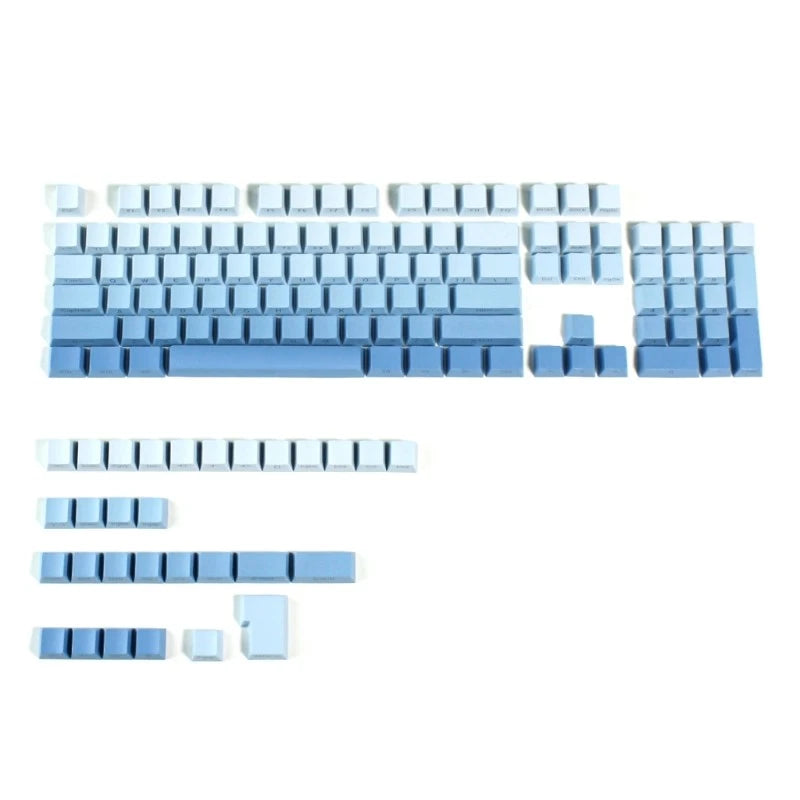 134PCS Color PBT Keycaps Heat Sublimation Keycap For Gaming Mechanical Keyboard Model