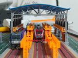 N Scale Three Tracks Train Locomotive Depot Garage Model 3D Printed Display Toy Model
