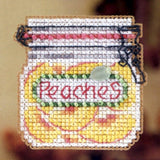 Peaches Beaded Cross Stitch Kit Mill Hill 2012 Autumn Harvest Model