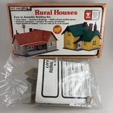Life-Like N Scale Rural Houses Building Kit With Light-Up Kit No.7405 Model