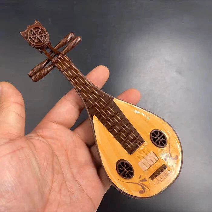 1/6 Scale Chinese MINI Pipa Instrument Model for 12" Action Figure Prop Scene Model