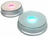 LED Colorful Light Crystal Figurine Display Stand Base-USA Seller - 2 Pack Model