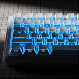 XVX White Shine through Keycaps, PBT Keyboard Keycaps Cherry Profile, Custom Model