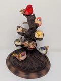 Paper Mache Bird Tree U.S. Commemorative Fine Art Gallery Vtg Display Collection Model