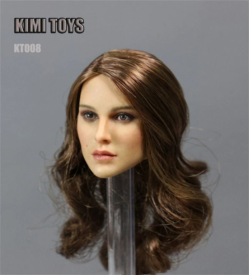 1/6 Head Sculpt Female KIMI TOYS KT008  Natalie Portman  Carving for 12'' Figure Model