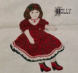 Vtg VIP Cranston Print Works Fabric Panel DIY 'Holly' Doll Sewing Kit 35"x 44" Model
