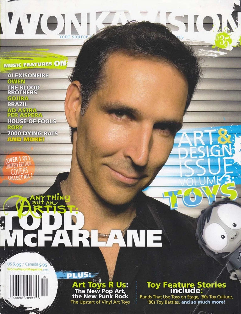 WonkaVision Magazine #35A FN; WVM | Todd McFarlane Photo Cover - w/Bag+Board Model