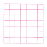 Iron Wire Grid Panel Board Photo Display Holder Hanging Frame Pink 14"x14" Model