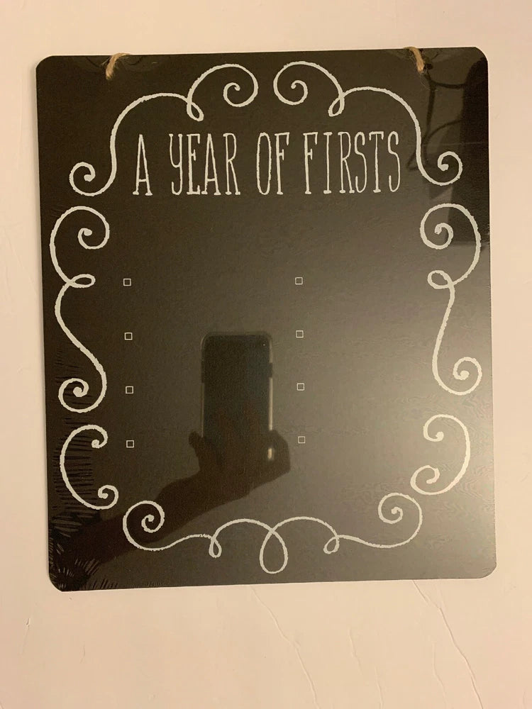 A Year Of First Chalkboard Sign Photo Prop Board   BRAND NEW Model
