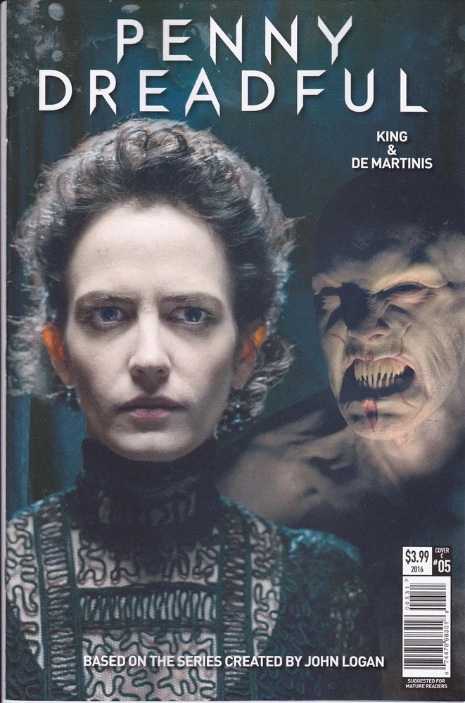 Penny Dreadful #5C VF; Titan | Eva Green Photo Cover - w/Bag+Board Model