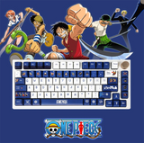 Full Set 130 Keys Anime Luffy PBT Keycaps ONE PIECE For Cherry MX Keyboard Model