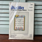 Vintage Bucilla Counted Cross Stitch Rainbow??s End 1979 Friend New In Package Model
