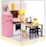 Dollhouse Miniature DIY House Kit Creative Room with Furniture for Romantic A Model