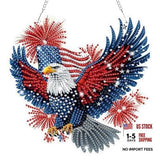 Independence Day Bald Eagle 5D Diamond Art Hanging Kits for 4th of July - 01 Model