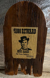Jesse James ¡°$5,000 Reward¡± Wooden Wanted Poster Board Model