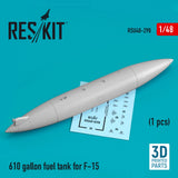 Reskit RSU48-0298 1:48 610 gallon fuel tank for F-15 (1 pcs) (3D printing) Model