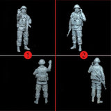 1/35 Scale Die-Cast Resin Figure Model Kit Soldier in Crimea Set 2 Figures Model