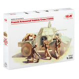 ICM 35615 Plastic model kit Scale 1:35 French armored car crew, 1940 (4 figures) Model