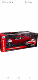 Auto World 1:18 1972 Plymouth Road Runner GTX Red/White Diecast Model Car Model